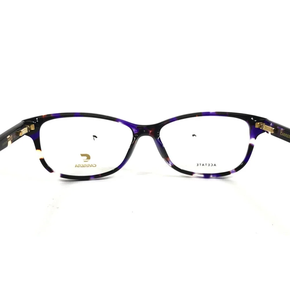 Carrera Eyeglasses Frames 3008 HKZ Purple Tortoise Cat Eye Full Rim 53-14-140